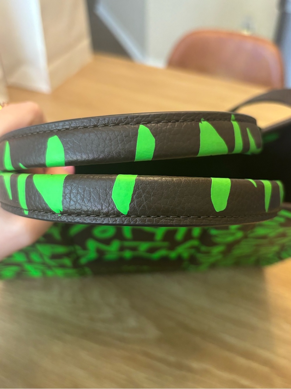 Marc Jacobs Black & Neon Green The Tote Bag - Sprouse limited edition - Picture 10 of 11